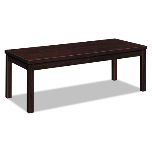 Laminate Occasional Table, Rectangular, 48w x 20d x 16h, Mahogany | by Plexsupply