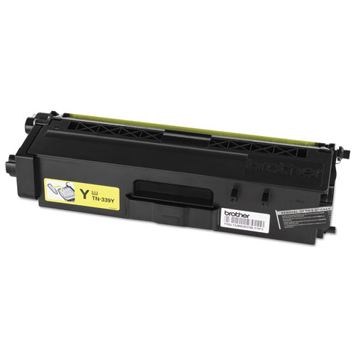 TN339Y Super High-Yield Toner, 6,000 Page-Yield, Yellow