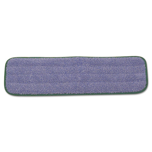 Rubbermaid® Commercial Microfiber Wet Mopping Pad, 18.5" x 5.5" x 0.5", Green, 12/Carton