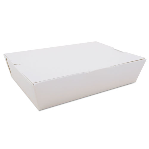CHAMPPAK CARRYOUT BOXES, #2, WHITE, 7.75 X 5.5 X 1.88, 200/CARTON