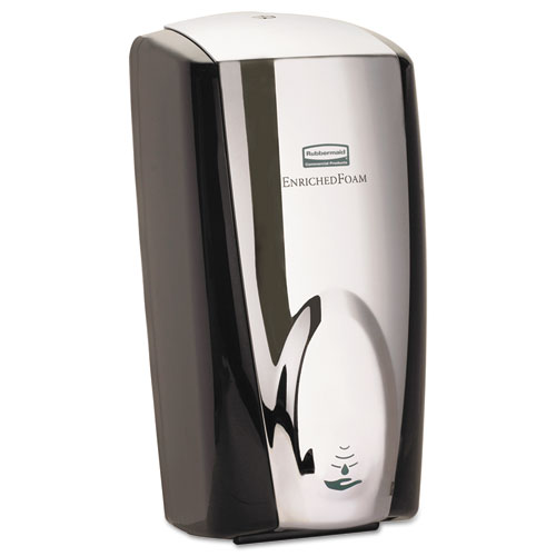 Rubbermaid® Commercial AutoFoam Touch-Free Dispenser, 1100mL, Black/Black Pearl