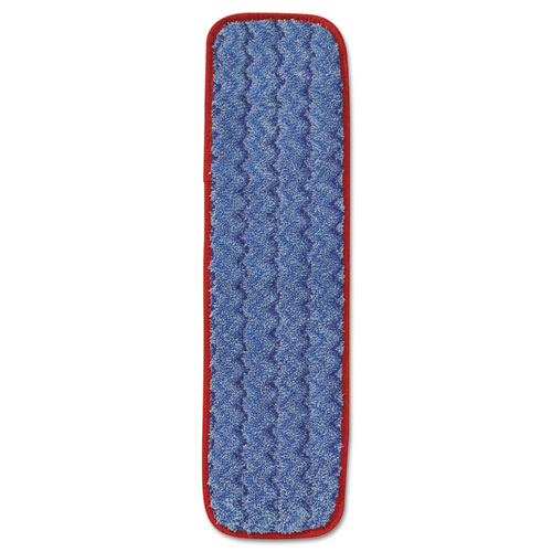 MICROFIBER WET MOPPING PAD, 18 1/2" X 5 1/2" X 1/2", RED