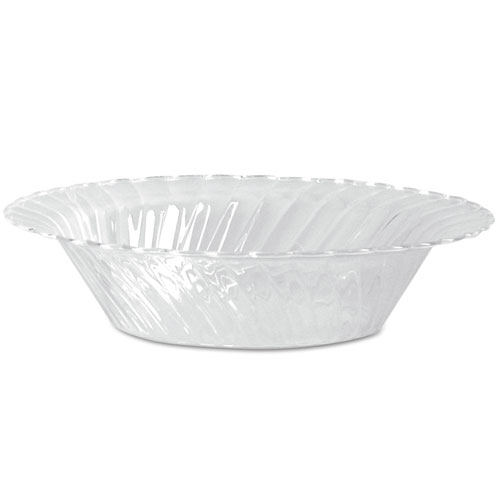 WNA Classicware Plastic Dinnerware, Bowls, 10 oz, Clear, 18/Pack, 10 Packs/Carton