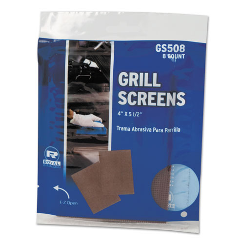 Griddle-Grill Screen, Aluminum Oxide, Brown, 4 In X 5-1/2 In, 8/pk, 50 Pk/ct