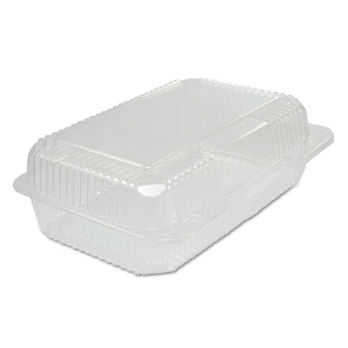Staylock Clear Hinged Container, Oblong, 9 2/5x6 4/5x3 1/10, 125/bag, 2/ct