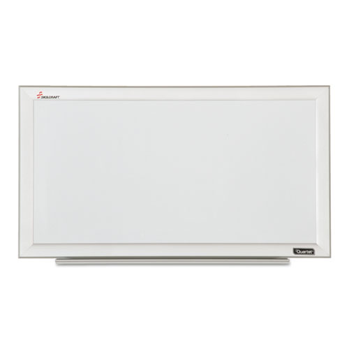 7110015680407 SKILCRAFT Quartet Cubicle Magnetic Dry Erase Board, 24 x 13, White Surface, Silver Aluminum Frame