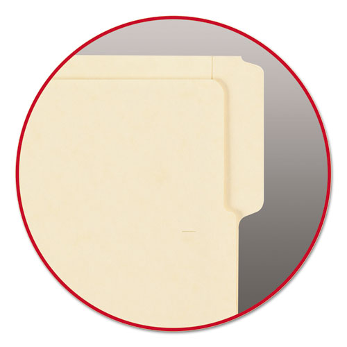 Heavyweight Manila End Tab Folders, 9" Front, 1/3-Cut Tabs, Letter Size, 100/Box