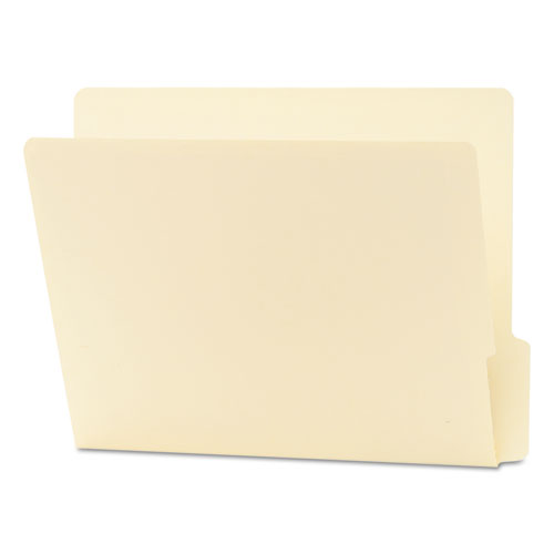 Smead™ Heavyweight Manila End Tab Folders, 9" High Front, 1/3-Cut Tabs: Bottom, Letter Size, 0.75" Expansion, Manila, 100/Box