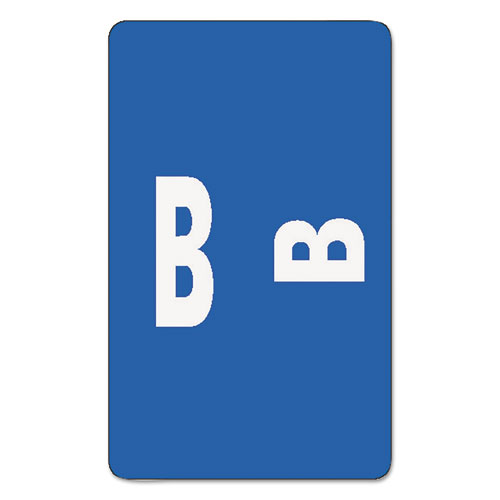 AlphaZ Color-Coded Second Letter Alphabetical Labels, B, 1 x 1.63, Dark Blue, 10/Sheet, 10 Sheets/Pack