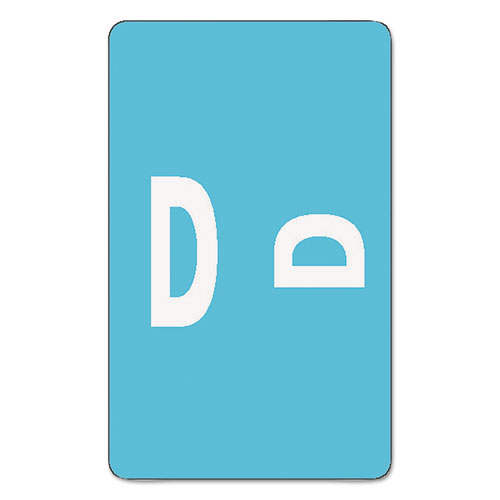 Image of Smead™ Alphaz Color-Coded Second Letter Alphabetical Labels, D, 1 X 1.63, Light Blue, 10/Sheet, 10 Sheets/Pack