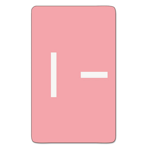 Image of AlphaZ Color-Coded Second Letter Alphabetical Labels, I, 1 x 1.63, Pink, 10/Sheet, 10 Sheets/Pack