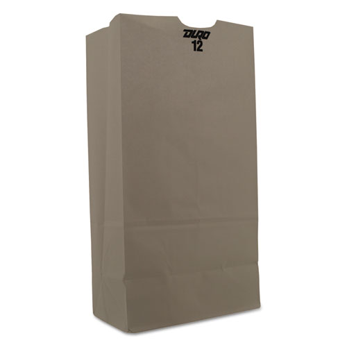 #12 Paper Grocery Bag, 35lb White, Standard 7 1/16 x 4 1/2 x 12 3/4, 1000 bags