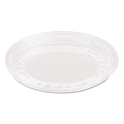 Bare Eco-Forward RPET Deli Container Lids, Recessed Lid, Fits 8 oz, Clear, 50/Pack, 10 Packs/Carton SCCLG8R