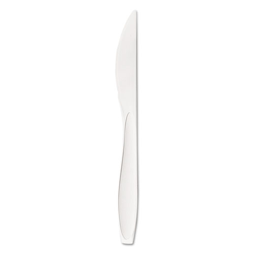 Reliance Mediumweight Cutlery, Standard Size, Knife, Bulk, White, 1000/Carton