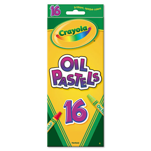 Oil Pastels,16-Color Set, Assorted, 16/Pack