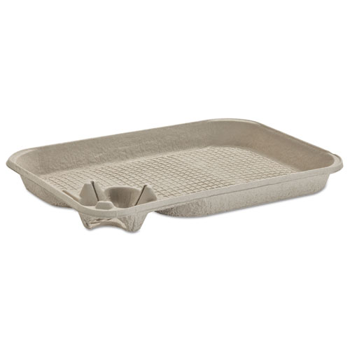 StrongHolder Molded Fiber Cup/Food Tray, 8 oz to 22 oz, One Cup, Beige, 200/Carton