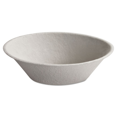 Savaday Molded Fiber Bowls, 45 oz, White, 500/Carton