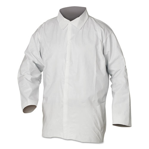 A20 Breathable Particle Protection Shirts, Large, White, 50/carton