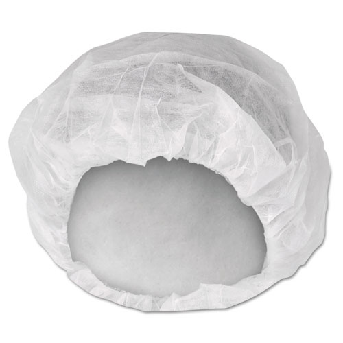 A10 Bouffant Caps, White, Large, 150 Pack, 3 Packs/Carton