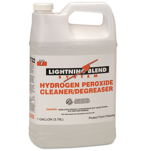 Lightning Blend Hydrogen Peroxide Cleaner/degreaser, Citrus, 1gal Bottle, 4/ct