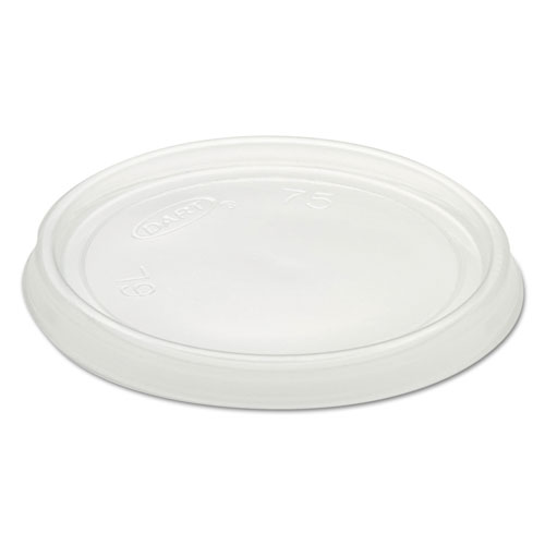 Image of Dart® Non-Vented Container Lids, Clear, Plastic, 100/Pack, 10 Packs/Carton