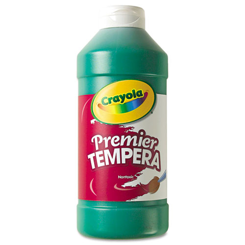 Premier Tempera Paint, Green, 16 oz Bottle