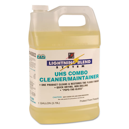 Uhs Combo Floor Cleaner/maintainer, Citrus Scent, Liquid, 1gal. Bottle, 4/ct