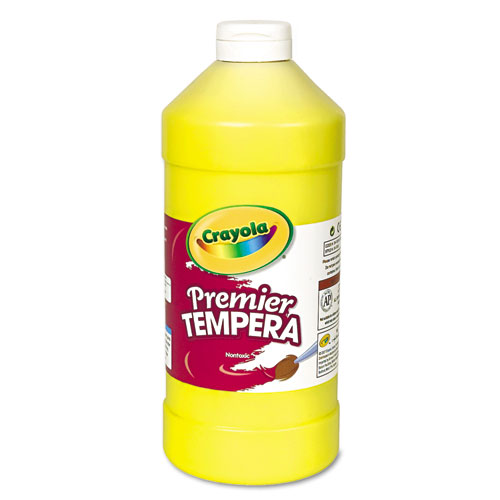 Premier Tempera Paint, Yellow, 32 oz Bottle