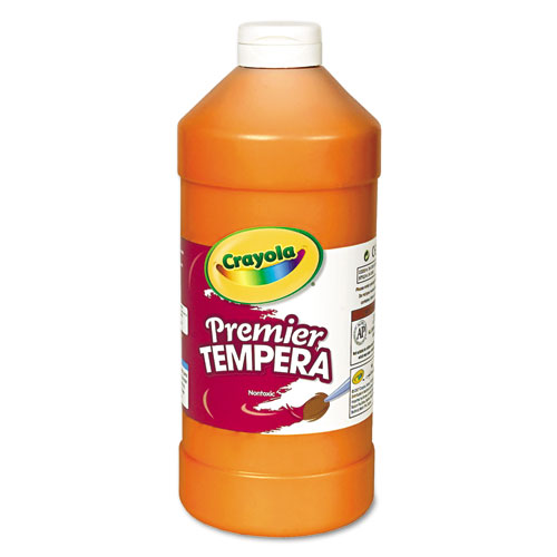 Premier Tempera Paint, Orange, 32 oz Bottle