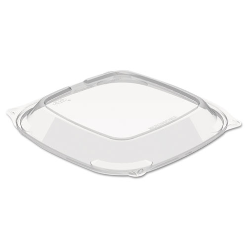 Dart® PresentaBowls Pro Clear Square Bowl Lids, Large Vented Square, 8.5 x 8.5 x 1, Clear, 63/Bag, 4 Bags/Carton