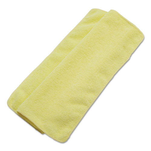 Lightweight Microfiber Cleaning Cloths, Yellow, 16 x 16, 24/Pack