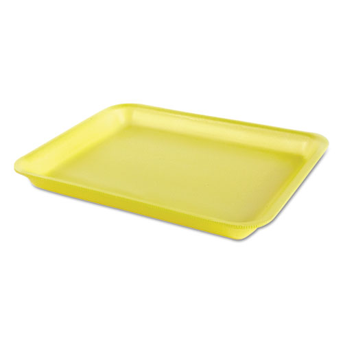 PROCESSOR/HEAVY SUPERMARKET TRAY, 8.25 X 0.8 X 10.5, YELLOW, 100/BAG, 4 BAGS/CARTON