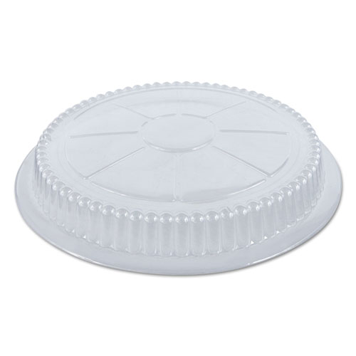 Plastic Dome Lid, 8.25" Diameter x 0.88"h, Clear, 500/Carton