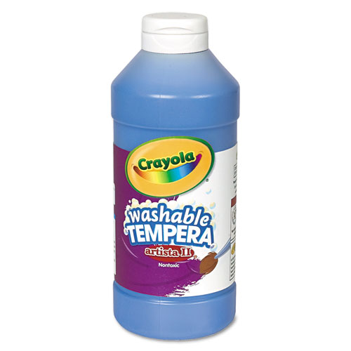Crayola® Artista II Washable Tempera Paint, Blue, 16 oz Bottle