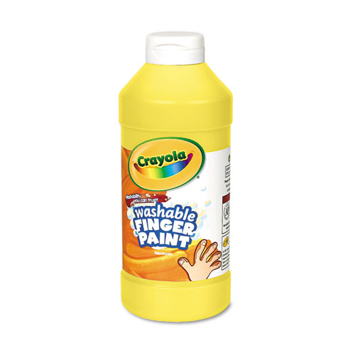 Image of Crayola® Washable Fingerpaint, Yellow, 16 Oz Bottle