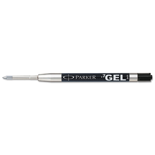 Parker Refill for Gel Ink Roller Ball Pens Medium Black Ink 2/Pack 1950362