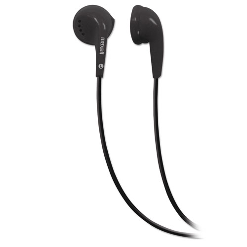 Maxell® Eb-95 Stereo Earbuds, 3 Ft Cord, Black