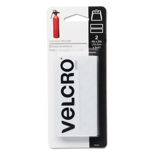 VELCRO Brand Industrial Strength Tape, 15ft x 2in Roll, White - VEK90198 