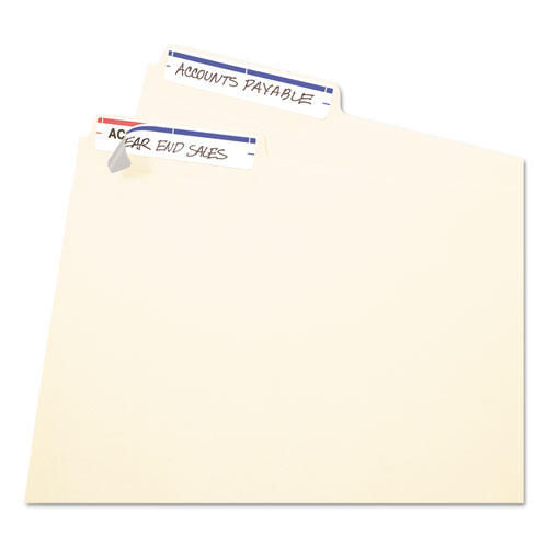 Image of Printable 4" x 6" - Permanent File Folder Labels, 0.69 x 3.44, White, 7/Sheet, 36 Sheets/Pack, (5200)