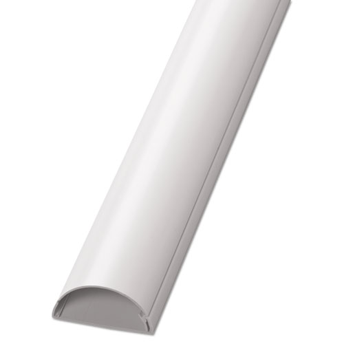 Image of D-Line® Decorative Desk Cord Cover, 60" X 2" X 1" Cover, White