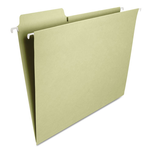 FasTab Hanging Folders, Letter Size, 1/3-Cut Tab, Moss, 20/Box