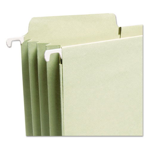 FasTab Hanging Pockets, Letter Size, 1/3-Cut Tab, Moss, 9/Box