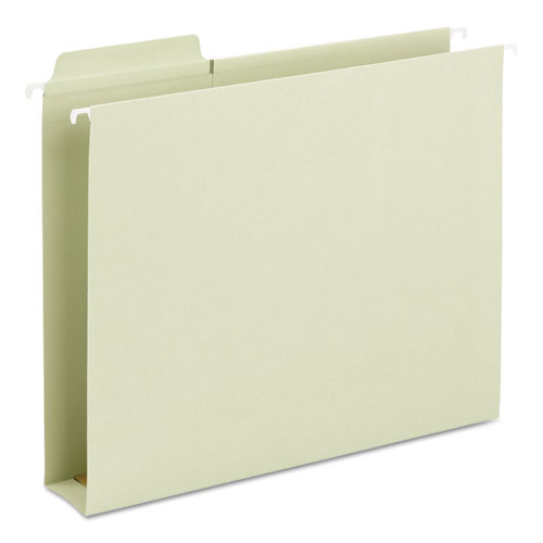 FasTab Box Bottom Hanging Folders, Letter Size, 1/3-Cut Tabs, Moss, 20/Box