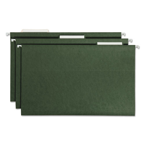 Hanging Folders, Legal Size, 1/3-Cut Tab, Standard Green, 25/Box