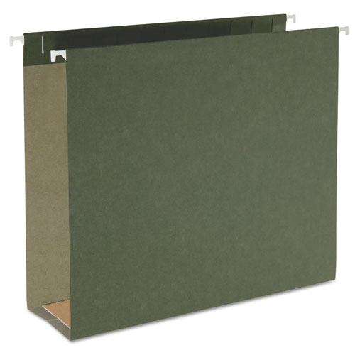 Box Bottom Hanging File Folders, Letter Size, Standard Green, 25/Box
