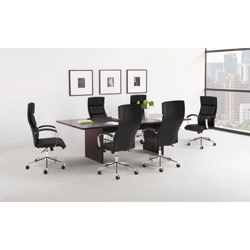 HON® BL Laminate Series Rectangle Conference Table w/Slab Base, 44 x 47 1/2, Espresso