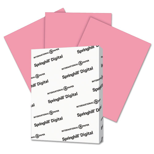 Springhill® Digital Index Color Card Stock, 90 lb, 8 1/2 x 11, Cherry, 250 Sheets/Pack