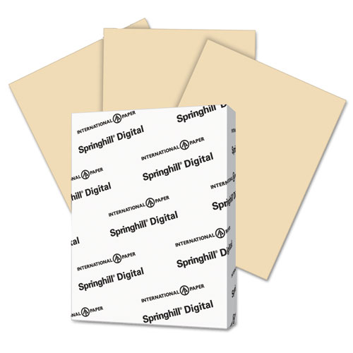 Springhill® Digital Vellum Bristol Color Cover, 67 lb, 8 1/2 x 11, Tan, 250 Sheets/Pack