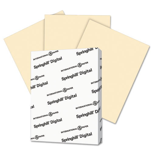 Springhill® Digital Index Color Card Stock, 110 Lb Index Weight, 8.5 X 11, Ivory, 250/Pack