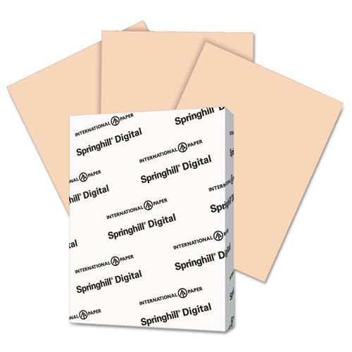 Springhill® Digital Vellum Bristol Color Cover, 67 lb, 8 1/2 x 11, Peach, 250 Sheets/Pack